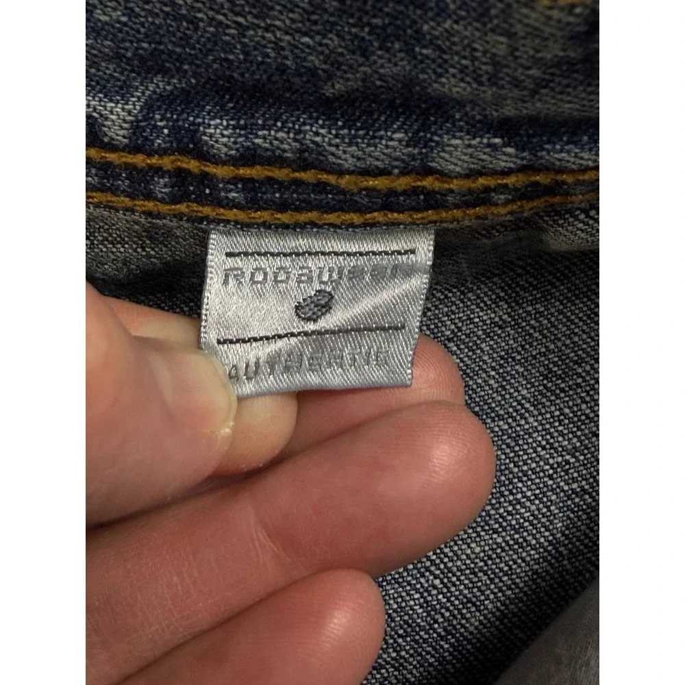 Vintage Rocawear Y2K Baggy Jeans Hip Hop Panel Seam Patched Faded Denim Size 36